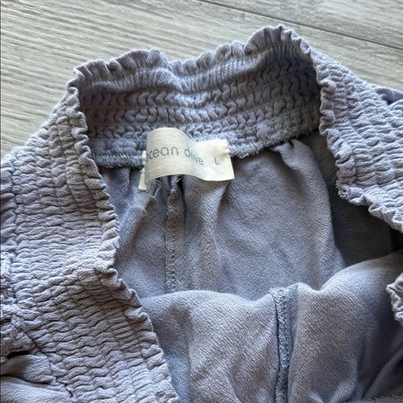 Ocean Drive High Waist Gray Shorts Relaxed Fit - Picture 2 of 3